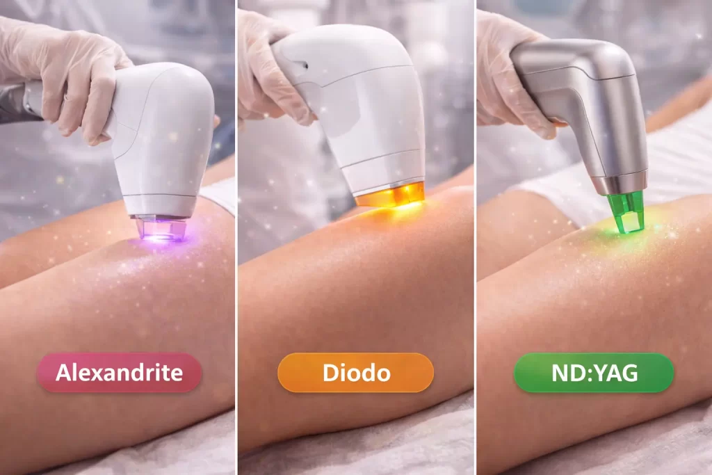 Tipos de laser para depilação