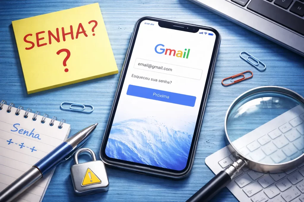 Como recuperar senha do gmail