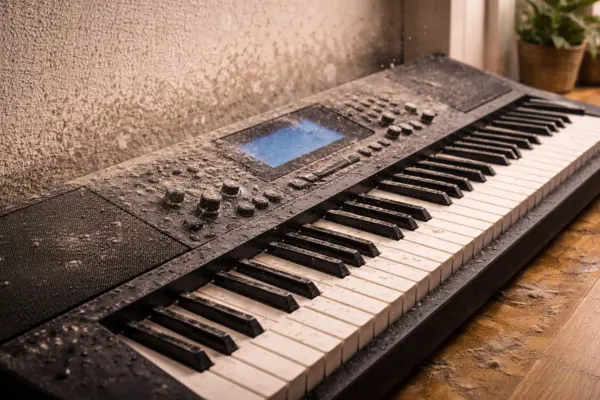 Teclado pode ficar perto da parede?