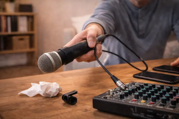 Erros comuns ao usar microfone em casa que podem danificar o equipamento