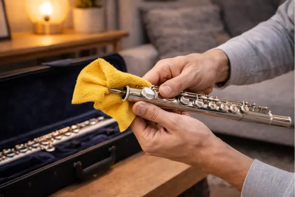 Flauta transversal precisa secar após o uso em casa? Veja como evitar danos internos