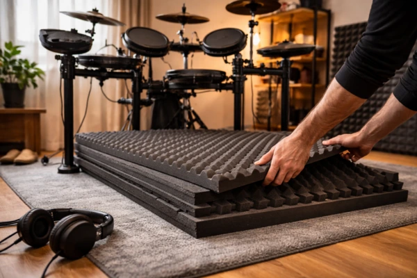 Como reduzir o barulho da bateria eletrônica em apartamento e evitar problemas com vizinhos